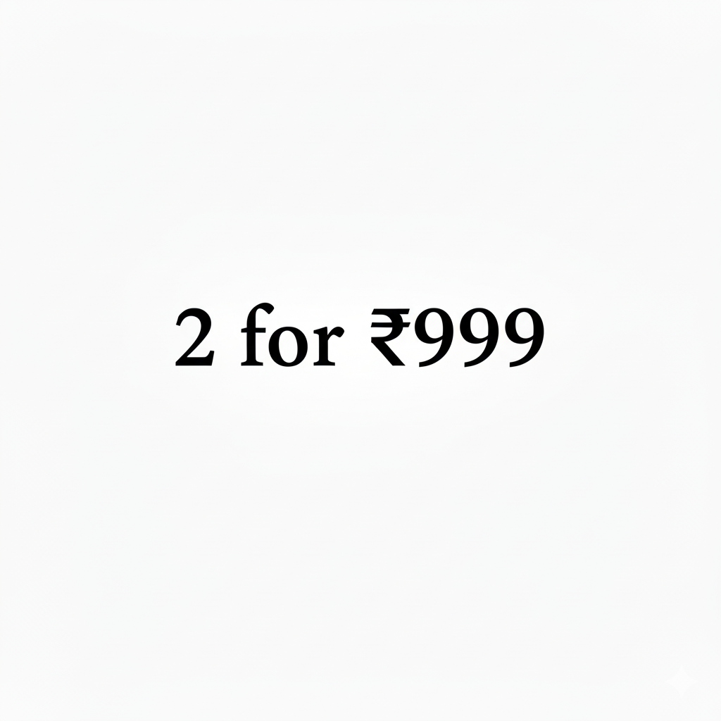 2 for ₹999